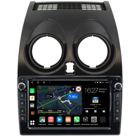 Штатная магнитола Canbox M-Line 7821-9007 для Nissan Qashqai, Dualis 2007-2014 на Android 10 (4G-SIM, 2/32, DSP, IPS) С крутилками