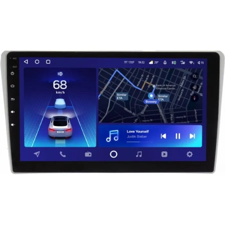 Штатное головное устройство Teyes CC2 PLUS 4/32 9 дюймов RM-9371 для Toyota Avensis 2 2003-2009 серая на Android 10 (4G-SIM, DSP, QLed)