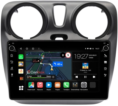 Штатная магнитола Canbox M-Line 7801-9-2819 для Renault Dokker 2012-2021 на Android 10 (4G-SIM, 2/32, DSP, IPS) С крутилками