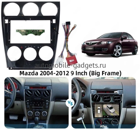 Carmedia SF-9506-C-I штатная магнитола для Mazda 6 (GG), Atenza 2002-2007 на Android 10 c 2GB, DSP, 4G