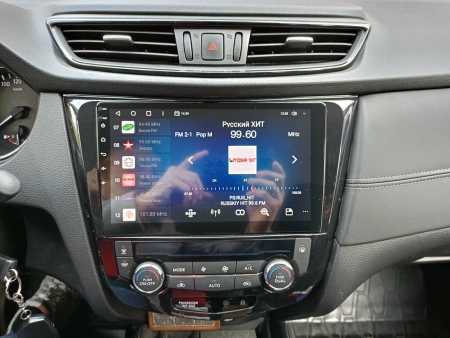 Штатная магнитола Nissan Qashqai 2, X-Trail (T32) 2013-2022 (авто с климат-контролем) Canbox H-Line 4195-1009/1010 на Android 10 (4G-SIM, 6/128, DSP, QLed)