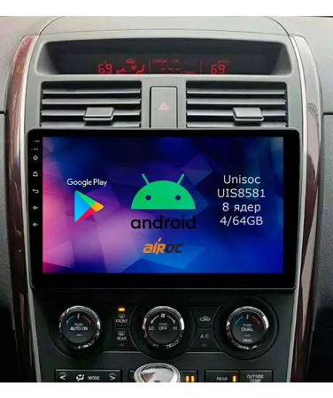 Airoc RM-2406 штатная магнитола для Mazda CX-9 2006-2015 на Android 12 с 4GB, DSP, 4G