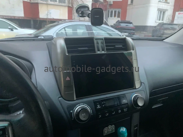 Штатная магнитола Canbox EVO 2K 5814-9006 для Toyota Land Cruiser Prado 150 2009-2013 (для авто без усилителя) на Android 14 (4G-SIM, 4/64, DSP, QLed, AI, 360)