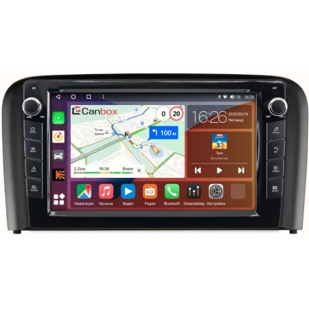 Штатная магнитола Canbox H-Line 7822-9319 для Volvo S80 1998-2006 на Android 10 (4G-SIM, 4/32, DSP, IPS) С крутилками