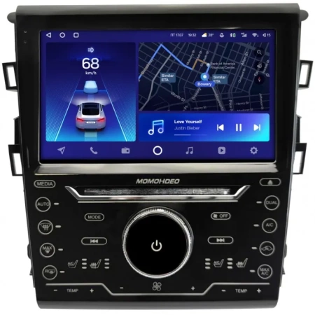 Штатное головное устройство Ford Mondeo 5 2014-2023, Fusion 2 (North America) 2012-2016 (для авто с маленьким экраном) Teyes CC2 PLUS 4/32 9 дюймов RM-9-4088 на Android 10 (4G-SIM, DSP, QLed)