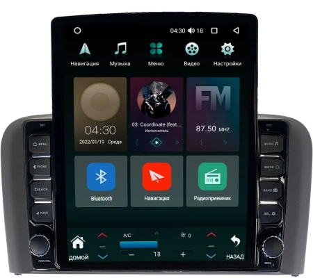 Штатная магнитола Canbox M-Line 5610-9319 для Volvo S80 1998-2006 на Android 10 (4G-SIM, 2/32, DSP, QLed, Tesla)