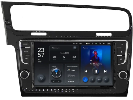 Штатное головное устройство Teyes X1 WIFI 2/32 9 дюймов RM-9-3461 для Volkswagen Golf 7 2012-2022 (черная, глянцевая) на Android 8.1 (DSP, IPS, AHD)