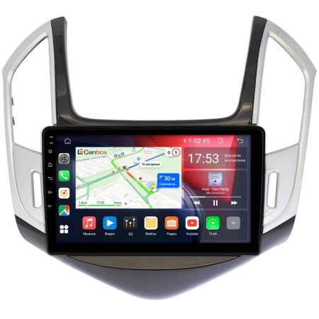 Chevrolet Cruze 2012-2016 (черно-серая, глянцевая) Canbox GT9-9265 2/32 на Android 10 (IPS, DSP, CarPlay)