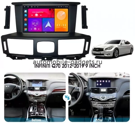 Carmedia SF-9100-RZ-I штатная магнитола для Infiniti M25, M37, M56 (2010-2013), Q70 (2014-2019), Nissan Fuga 2009-2016 на Android 10 c 2GB, DSP, 4G
