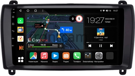 Штатная магнитола Mercedes-Benz CL (c215), S (w220) 2002-2006 Canbox M-Line 4544-9-0068 на Android 10 (4G-SIM, 2/32, DSP, QLed)