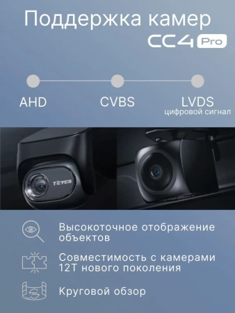 Штатное головное устройство Teyes CC4 Pro 2K 8/128 10.36 дюймов RM-10-1130 для Dodge Avenger, Caliber, Grand Caravan, Challenger, Charger, Durango, Journey, Magnum, Nitro, RAM 4 (черная) на Android 13 (4G-SIM, DSP, QLed, AI)