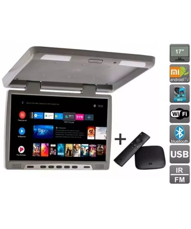 AVS117 (серый) + Xiaomi Mi Box + AV120520DC Потолочный монитор на Android