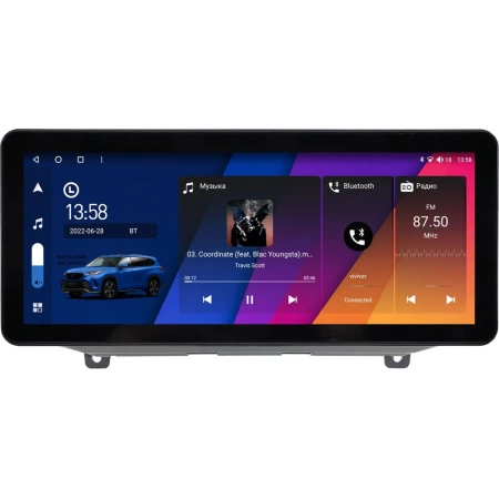 Hyundai Santa Fe 4 2018-2021 12.3 дюйма Canbox M-Line 7710-0420 на Android 10 (4G-SIM, 2/32, DSP, QLed) Audi Style