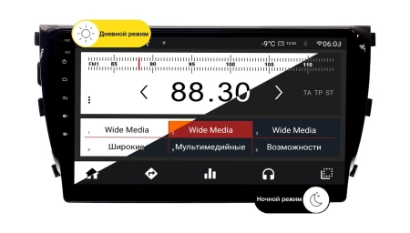 Штатная магнитола Zotye T600 2013+ Wide Media MT1076QT-2/32