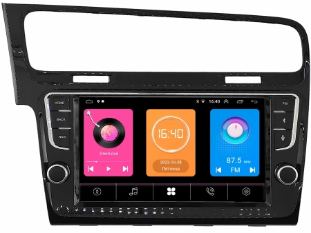 Штатная магнитола Volkswagen Golf 7 2012-2022 (черная, глянцевая) OEM RK9-3461 Android 10 (CarPlay, AHD, 1/32)