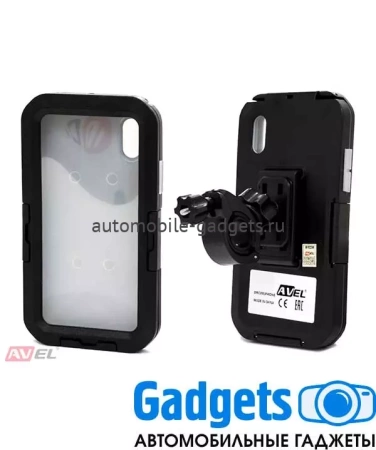 DRCXRIPHONE Водонепроницаемый чехол/ держатель для iPhone XR на велосипед и мотоцикл (черный)