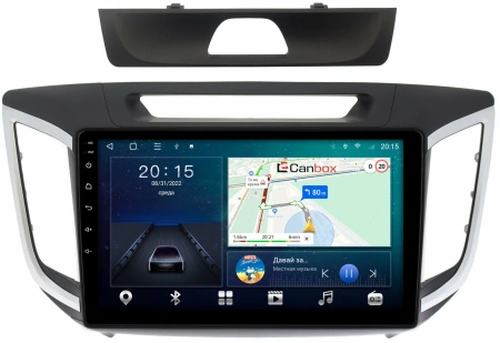 Штатная магнитола Hyundai Creta 2016-2021 Canbox M-Line 4543-1028 на Android 10 (4G-SIM, 2/32, DSP, QLed)
