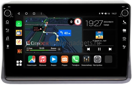 Toyota Esquire, Noah 3 (R80), Voxy 3 (R80) 2014-2022 Canbox M-Line 7805-10-197 на Android 10 (4G-SIM, 2/32, DSP, QLed) С крутилками