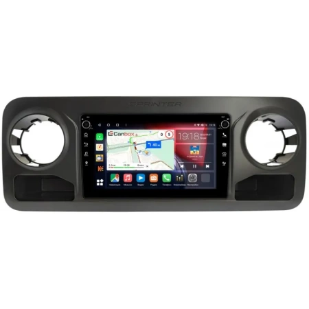 Штатная магнитола Canbox H-Line 7828-10-2049 для Mercedes-Benz Sprinter (w907) 2018-2024 на Android 10 (4G-SIM, 6/128, DSP, QLed) С крутилками