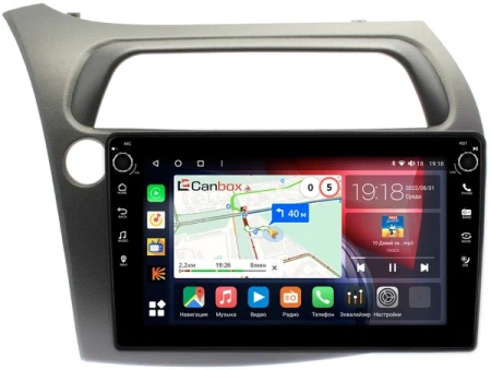 Штатная магнитола Canbox M-Line 7801-9-HO107N для Honda Civic 8 5D 2005-2012 (левый руль, хэтчбэк) на Android 10 (4G-SIM, 2/32, DSP, IPS) С крутилками