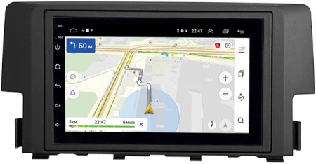 Магнитола в штатное место 2 din Honda Civic 10 2015-2021 OEM на Android 10 (CarPlay, AHD, 1/32) (RK7-RP-11-650-272)