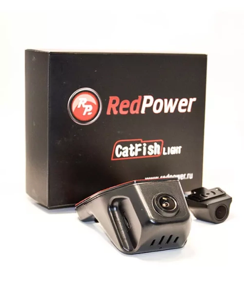 RedPower CatFish Light 6207 универсальный двухканальный Wi-FI видеорегистратор скрытой установки на ножку зеркала