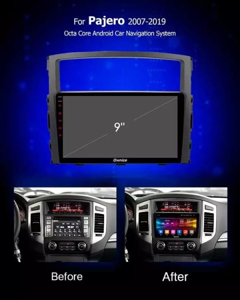 Carmedia OL-9566-J Штатная магнитола для Mitsubishi Pajero IV (2006+), Montero, Shogun на Android 10 c 4GB, DSP, 4G