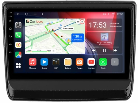 Isuzu D-Max 3, MU-X 2 2019-2024 (черный глянец) Canbox L-Line 4167-9-1335 на Android 10 (4G-SIM, 3/32, TS18, DSP, QLed)