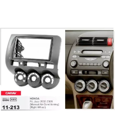 Переходная рамка CARAV 11-213 HONDA Fit, Jazz 2002-2008 / для а/м с рулем справа и без климат-контроля