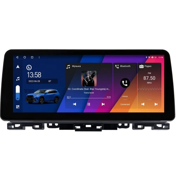 Kia K3 2 2018-2024 12.3 дюйма Canbox M-Line 7811-0180 на Android 10 (4G-SIM, 2/32, DSP, QLed) BMW Style