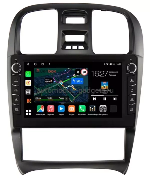 Штатная магнитола Hyundai Sonata 4 (EF) 2001-2012 (левый руль) Canbox M-Line 7831-9-268 Android 10 (4G-SIM, 2/32, DSP, IPS) С крутилками