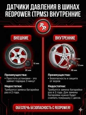Redpower TPMS (внешние) датчики давления в шинах