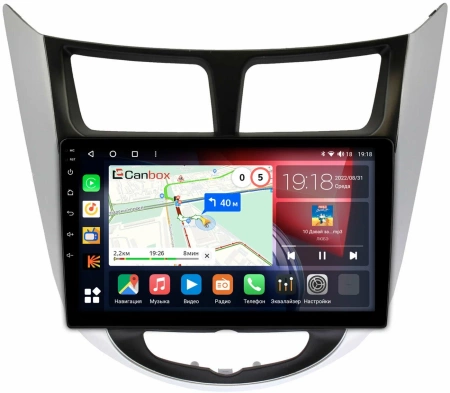 Штатная магнитола Canbox L-Line 4167-9027 для Hyundai Solaris, Accent 4 2010-2019 на Android 10 (4G-SIM, 3/32, TS18, DSP, QLed)