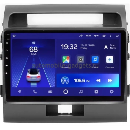 Штатное головное устройство Toyota Land Cruiser 200 2007-2015 (для авто без NAVI, черная матовая) Teyes CC2L PLUS 1/16 10 дюймов RM-10-010-1 на Android 8.1 (DSP, IPS, AHD)