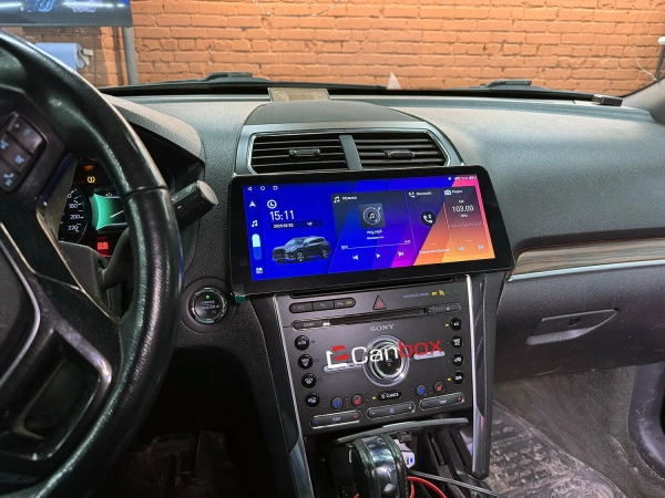 Штатная магнитола Ford Explorer 5 2010-2019 12.3 дюйма Canbox GT1233-0066 на Android 10 (CarPlay, 2/32, DSP, QLed) BMW Style