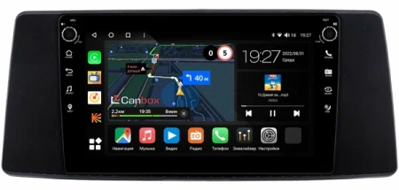 Штатная магнитола Toyota Sienna 4 2020-2024 (глянцевая) Canbox M-Line 7805-10-0499 на Android 10 (4G-SIM, 2/32, DSP, QLed) С крутилками