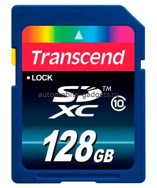 Карта памяти Transcend SD Card 128Gb, класс 10, SDHC