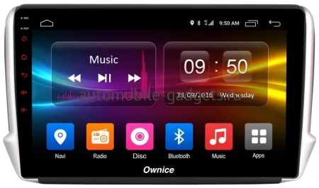 Carmedia OL-1964-J штатная магнитола для Peugeot 208, 2008 2013-2019 на Android 10 c 4GB, DSP, 4G