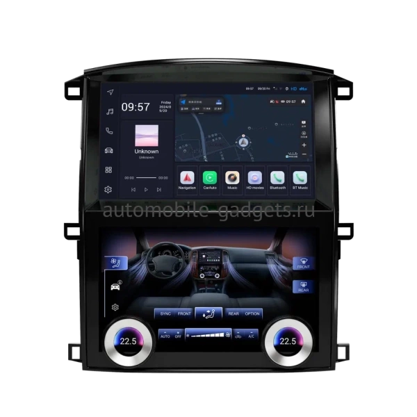 Carmedia ZF-9001-GE штатная магнитола для Toyota LC 100, Lexus LX 470 2002-2009 на Android 13 c 8GB, DSP, 4G