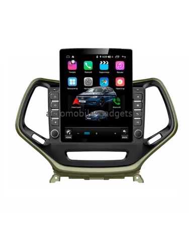 Carmedia OL-1253-12-D ("Тесла-стиль") магнитола для Jeep Cherokee 2013+ на Android 10 с 4Гб  и DSP