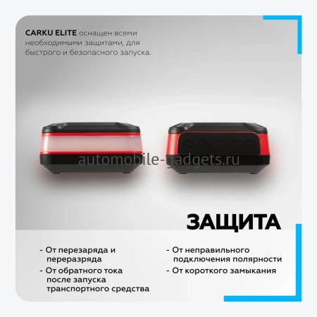 CARKU ELITE Пуско-зарядное устройство 20000 мА.ч (74 Вт.ч)