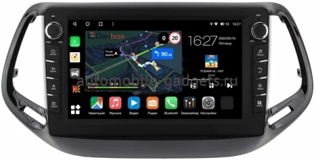 Jeep Compass 2 2017-2024 Canbox M-Line 7835-10-3500 на Android 10 (4G-SIM, 2/32, DSP, QLed) С крутилками