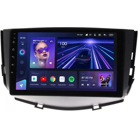 Штатное головное устройство Teyes CC3 4/32 9 дюймов RM-9053 для Lifan X60 2011-2016 (матовая) на Android 10 (4G-SIM, DSP, QLed)