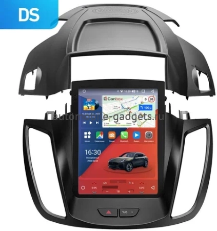 Штатное головное устройство Ford Kuga 2 2012-2019 Canbox H-Line (Tesla style) 9.7 дюймов 4/64 5623-1312-39 на Android 10 (4G-SIM, DSP, QLed)