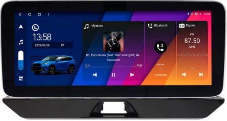 Toyota Harrier 4 (XU80), Venza 2 2020-2024 12.3 дюйма Canbox H-Line 7861-0051 на Android 10 (4G-SIM, 4/64, DSP, QLed) Mercedes Style