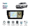 Штатная магнитола Zotye T600 2013+ Wide Media MT1076QT-2/32