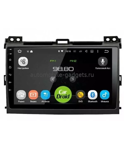 Roximo CarDroid RD-1105F штатная магнитола для Toyota Land Cruiser Prado 120, Lexus GX 470 (2002-2009) на Android 10 с 4GB, DSP