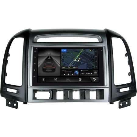 Hyundai Santa Fe II 2005-2012 (4 кнопки) Canbox L-Line 4476-RP-HDSFD-106 на Android 10 (4G-SIM, 3/32, TS18, DSP, QLed)