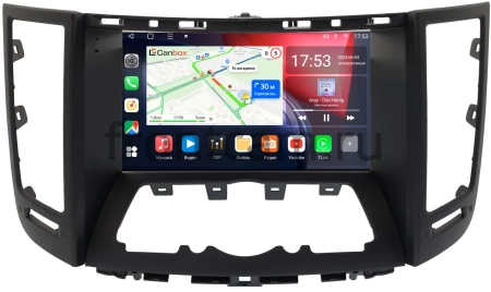 Штатная магнитола Canbox L-Line 4169-9-1724 для Infiniti FX50 (S51), FX37 (S51), FX30d (S51), QX70 2008-2017 (Тип B, для авто с сенсорным экраном) на Android 10 (4G-SIM, 2/32, TS18, DSP, QLed)