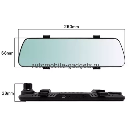 Roadgid BLICK GPS WIFI Видеорегистратор в зеркале с двумя камерами